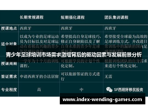青少年足球培训市场需求激增背后的驱动因素与发展前景分析